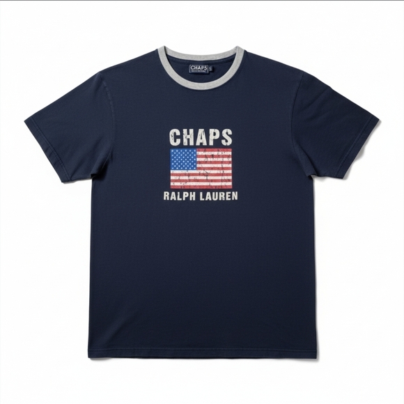Chaps Other - Vintage Chaps Ralph Lauren Graphic Retro Short Sleeve Tee Shirt Men’s Medium